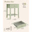 45.2 cm W Bedside Table