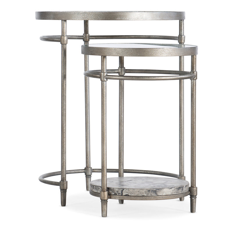 Glass Nesting End Table