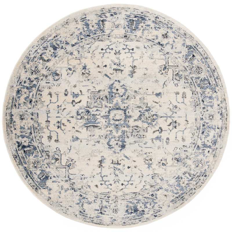 Jase Performance Oriental Rug, Round 6'7"
