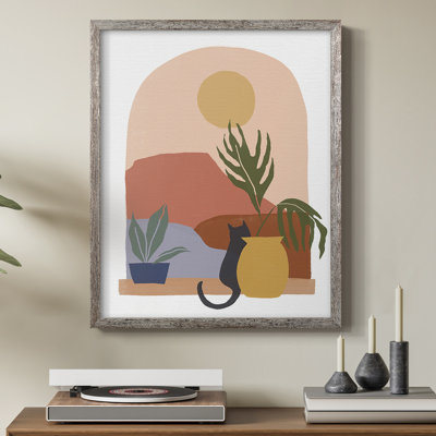 Paper Scene I Framed Print - Solid Wood
