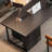Black Rectangular Solid Wood Writing desk with drawers desk-216110704