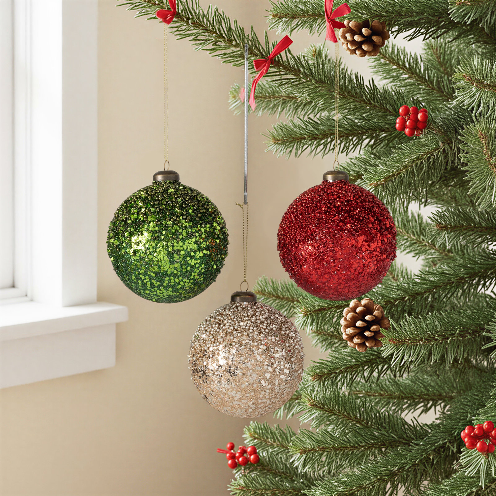 4'' Glass Ball Ornament