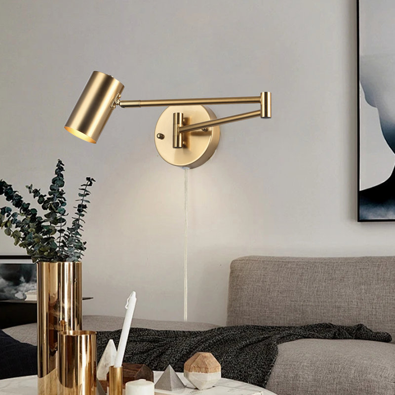 Viviani Iron Plug-in Armed Sconce