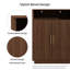 Armoire d'appoint à 2 portes en bois manufacturé et l 31,5 po Molesley-129391991