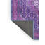 Tapis oriental oriental mauve / bleu foncé / blanc 8 pi x 12 pi fabriqué à la machine