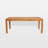Lyon 74.8'' Teak Outdoor Dining Table With Umbrella Hole 