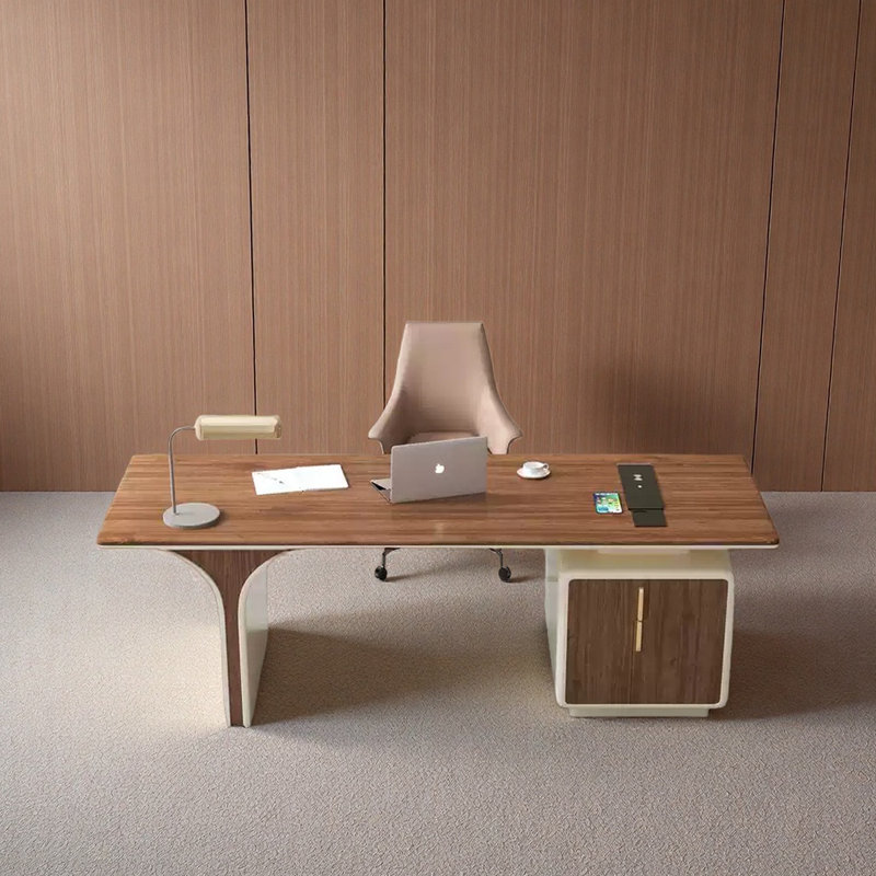 Bureau en bois massif de qualité supérieure, H 29,53 po x l 70,87 po x P 27,56 po