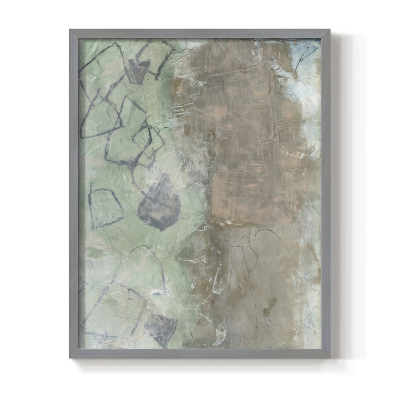 «Forest Walk II», reproduction encadrée - bois massif, Gris, H 21 po x l 17 po