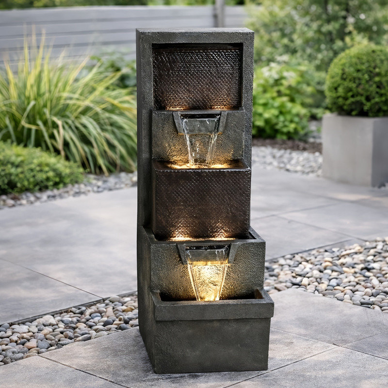 39.3" H Outdoor Garden Fountain