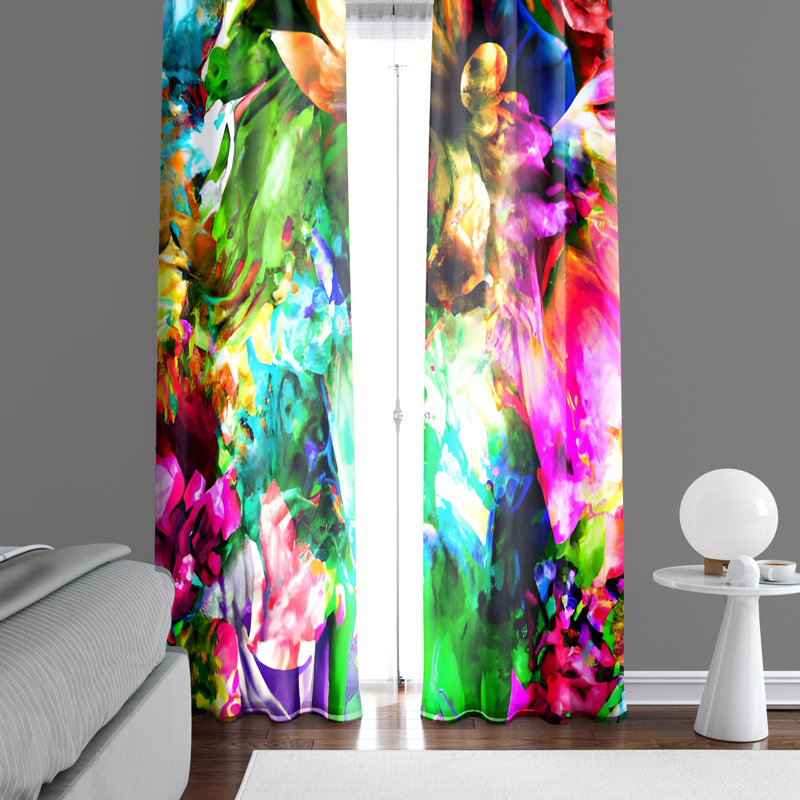 Paire de rideaux semi-transparents Degollado, L 40 po x L 61 po