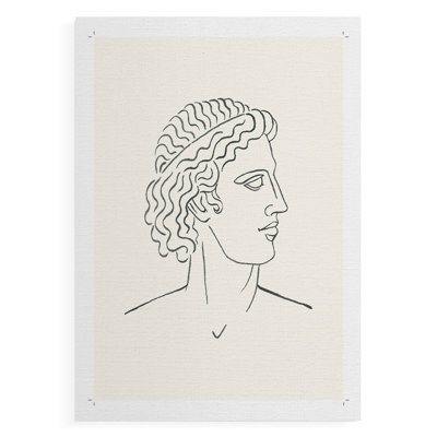 Bustes grecs I - Impression sur toile seulement - NON-CADRE