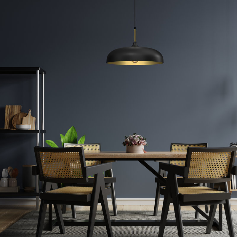 Verna 1 - Light Dome Pendant, Black