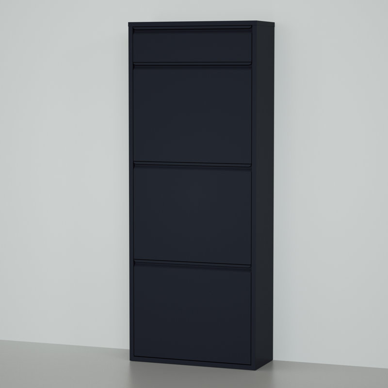 Armoire de rangement pour chaussures 6 paires, Noir