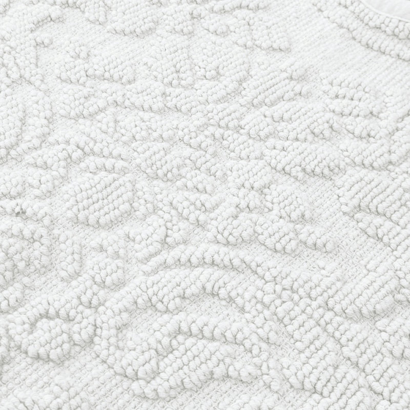 100% Cotton Bath Mat, White