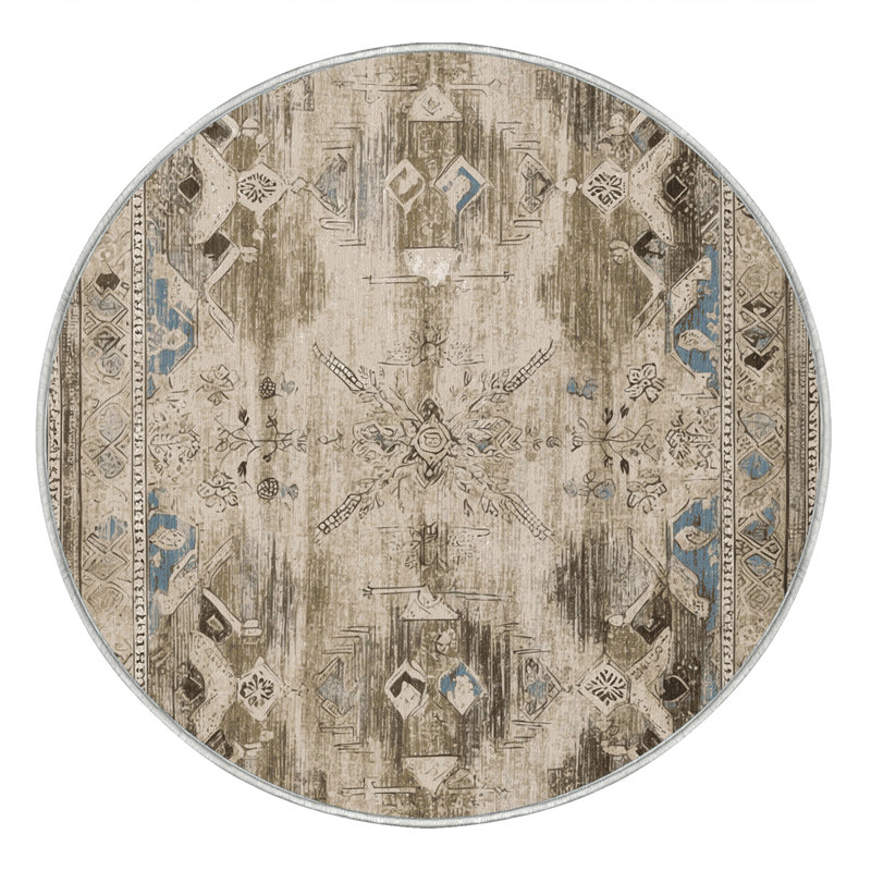 Tapis mosaïque Majestic, Rond 4 pi