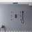 AquaRhapsody Flush Ceiling Mounted Luxury Shower System with 6 Body Jets and LED Lights-81076509