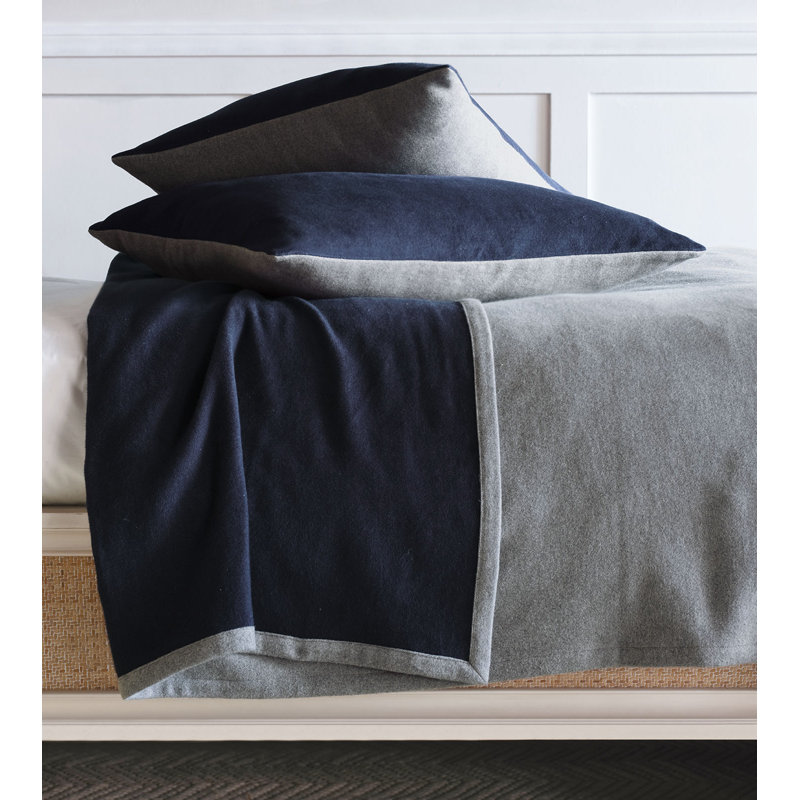 Hansel Hand Woven Blanket, Queen, Navy