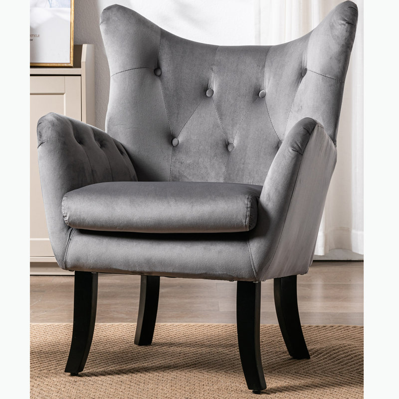 Cankton Velvet Accent Chair