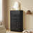 Large 7-Drawer Storage Cabinet With Sturdy Construction Wood Storage Organizer For Closet -2108874929