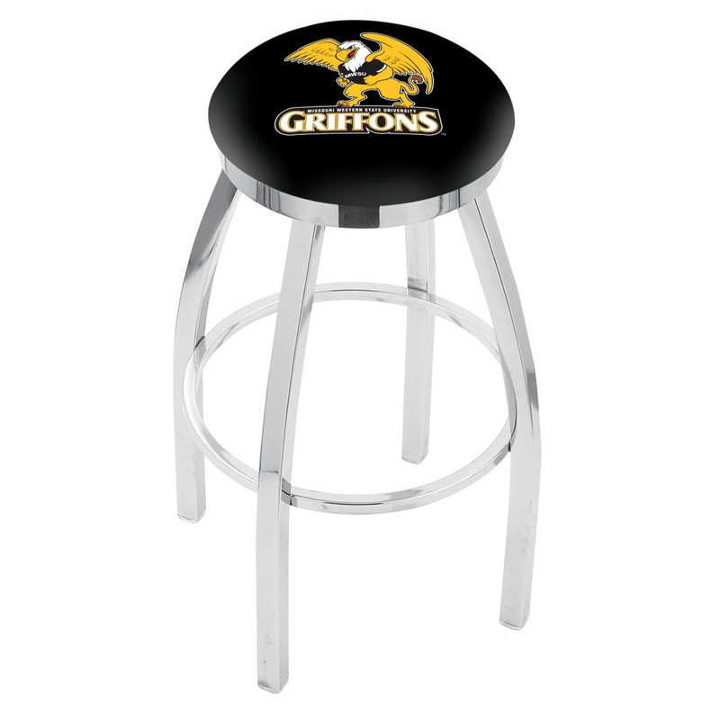 Tabouret tournant 36 "NCAA, Tulsa, Chrome