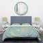 Golden Marble Design I - Ensemble de housse de couette abstrait Glam - Microfibre de polyester-40702615