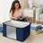 8 Pack Clothes Storage, Foldable Blanket Storage Bags, Storage Containers For Organizing Bedroom, Closet, Clothing, Comforter, Organization And Storage With Lids And Handle-2107125918