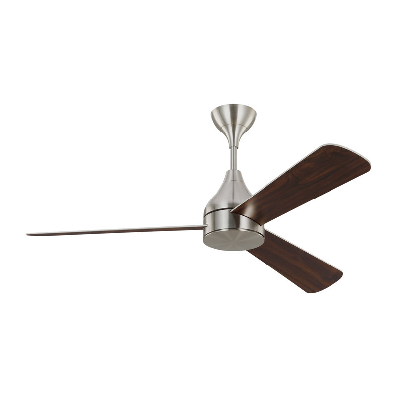 Ventilateur de plafond standard intelligent à 3 pales DEL avec pièces de contrôle de ventilateur et ensemble d'éclairage inclus