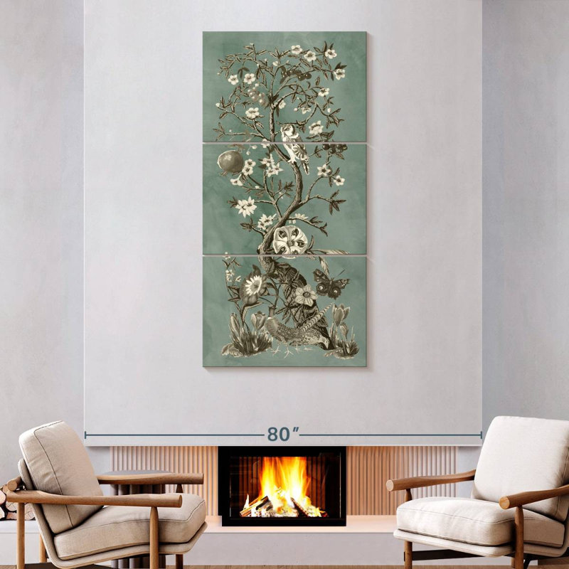Chinoiserie patine I, H 75 po x l 36 po