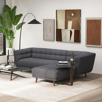Canapé modulaire gris pour salon moderne