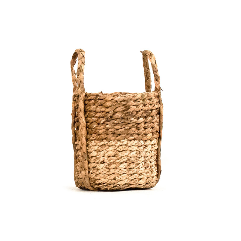 Panier général en ruppie maritime tissée, H 8,5 po x l 8 po x P 8 po