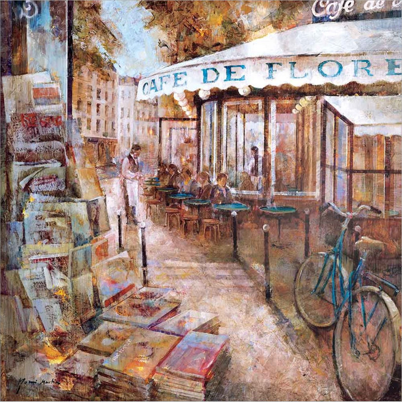 St.Germain, Paris par Noemi Martin, art mural encadré
