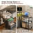 L-Shaped Office Desk with Storage Drawer and Shelf, Reversible L-Shaped Computer Gaming Desk with Power Outlet & LED-999217587