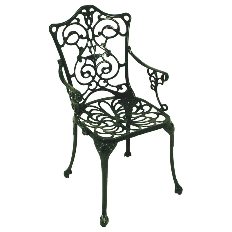 Outdoor Patio Dining Armchair, Green