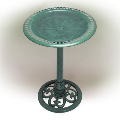 Plastic Pedestal Birdbath