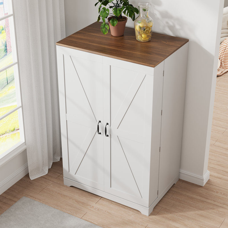Armoire de rangement surélevée à 2 portes Farmhouse