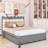 Queen 2 Drawers Platform Bed with Twin-XL Trundle and Built-in Sockets & USB Ports-298169958