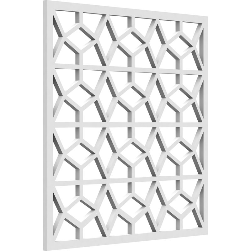 Panneaux muraux décoratifs Akron, moyen, l 15 3/8 po x H 15 3/8 po x T 3/8 po, PVC de qualité architecturale