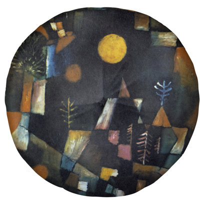 Coussin de plancher plein lune klee paul