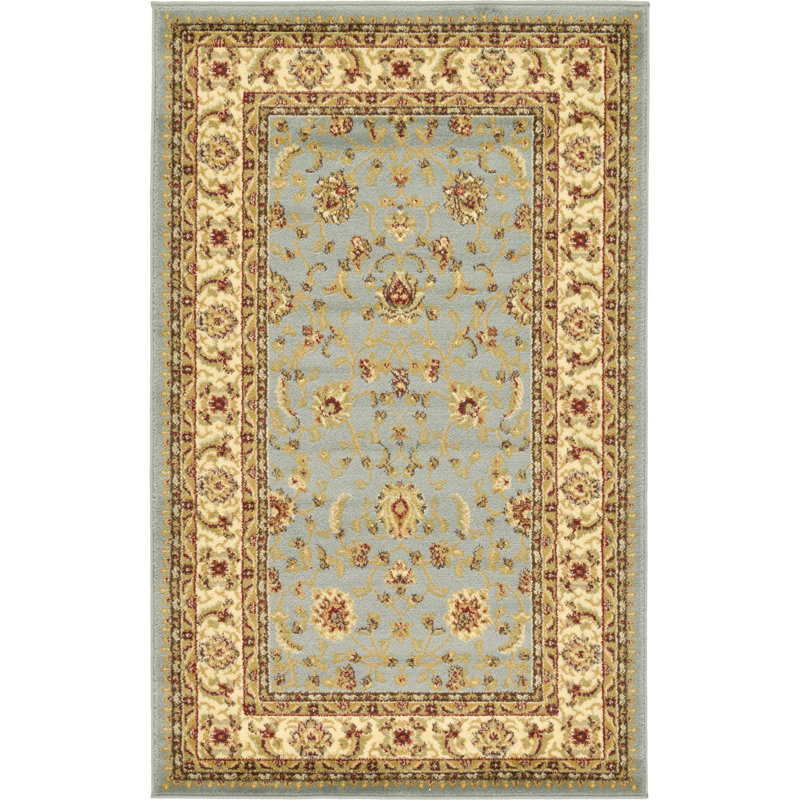 Tapis oriental Niles, Rectangle 3 pi 3 po x 5 pi 3 po, Bleu
