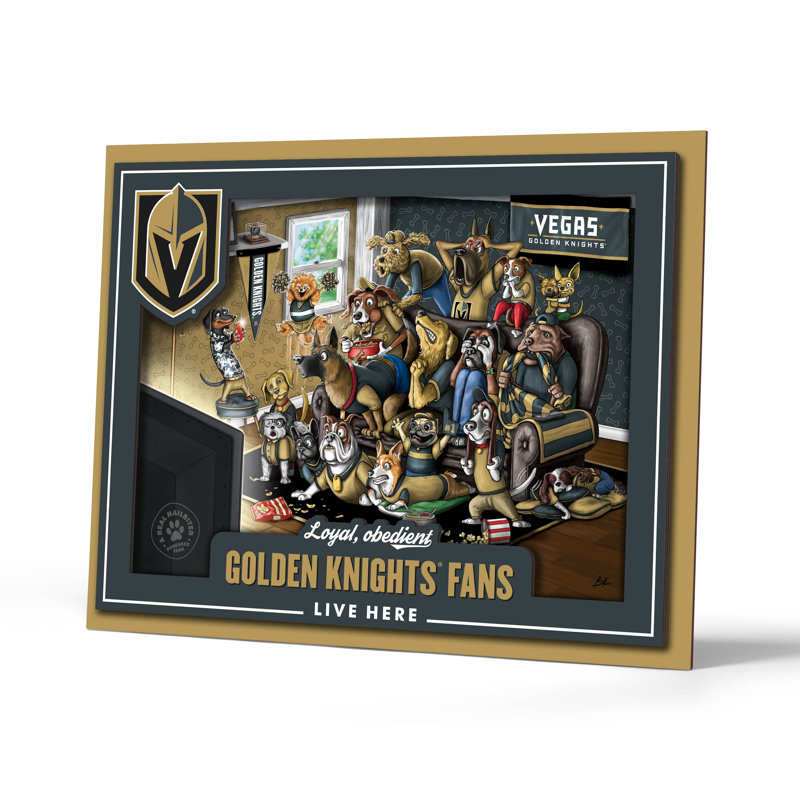  NHL Vegas Golden Knights Purebred Fans, art mural, Golden Knights de Las Vegas