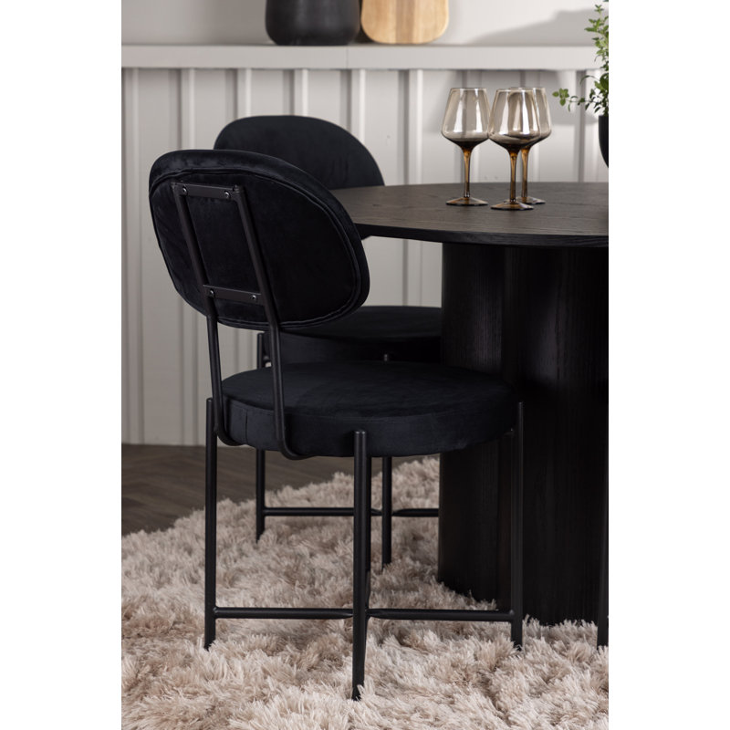 Blayk 4 - Person Dining Set, Black