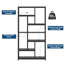 Dabriyon Geometric Bookcase-1477903479