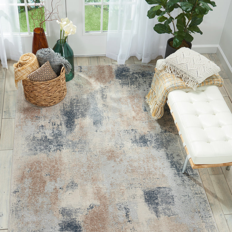Round Abstract Area Rug, Round 160cm