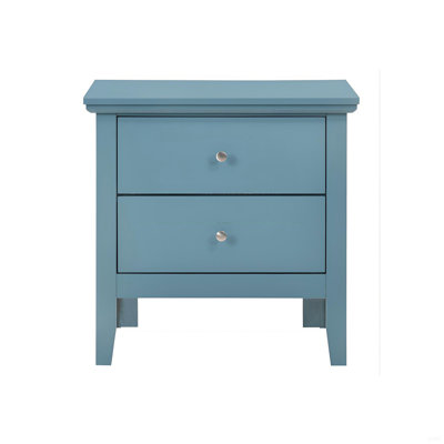 Table de chevet avec tiroirs Teal Elegance