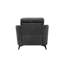 Chaise en tissu tissé gris l 39 po Carlotta-1106852292