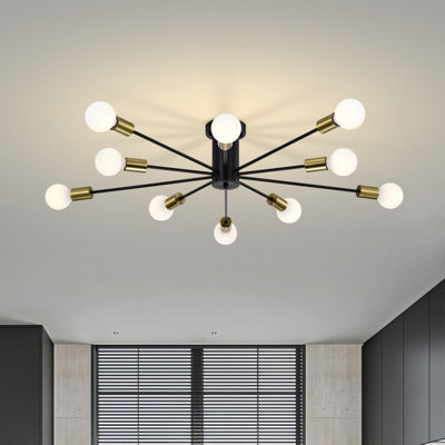 Plafonnier semi-encastré 10 lumières Pimlin