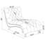 Chaise longue capitonnée Moriceau