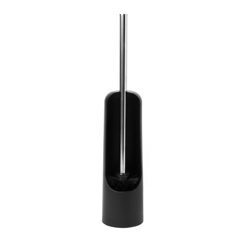 Umbra Plastic Toilet Brush And Holder, Black