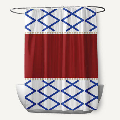 Rideau de douche simple nœud Fancy