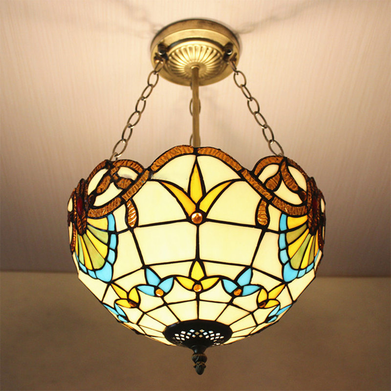 Robincroft Semi Flush Mount, Beige